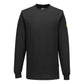 Portwest ESD Werkkleding ESD-beschermende kleding T-Shirt AS22 lange mouw antistatisch ESD zwart(BK)