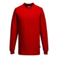 Portwest Werkkleding ESD-beschermende kleding T-Shirt AS22 antistatisch ESD lange mouw diep rood(DR)