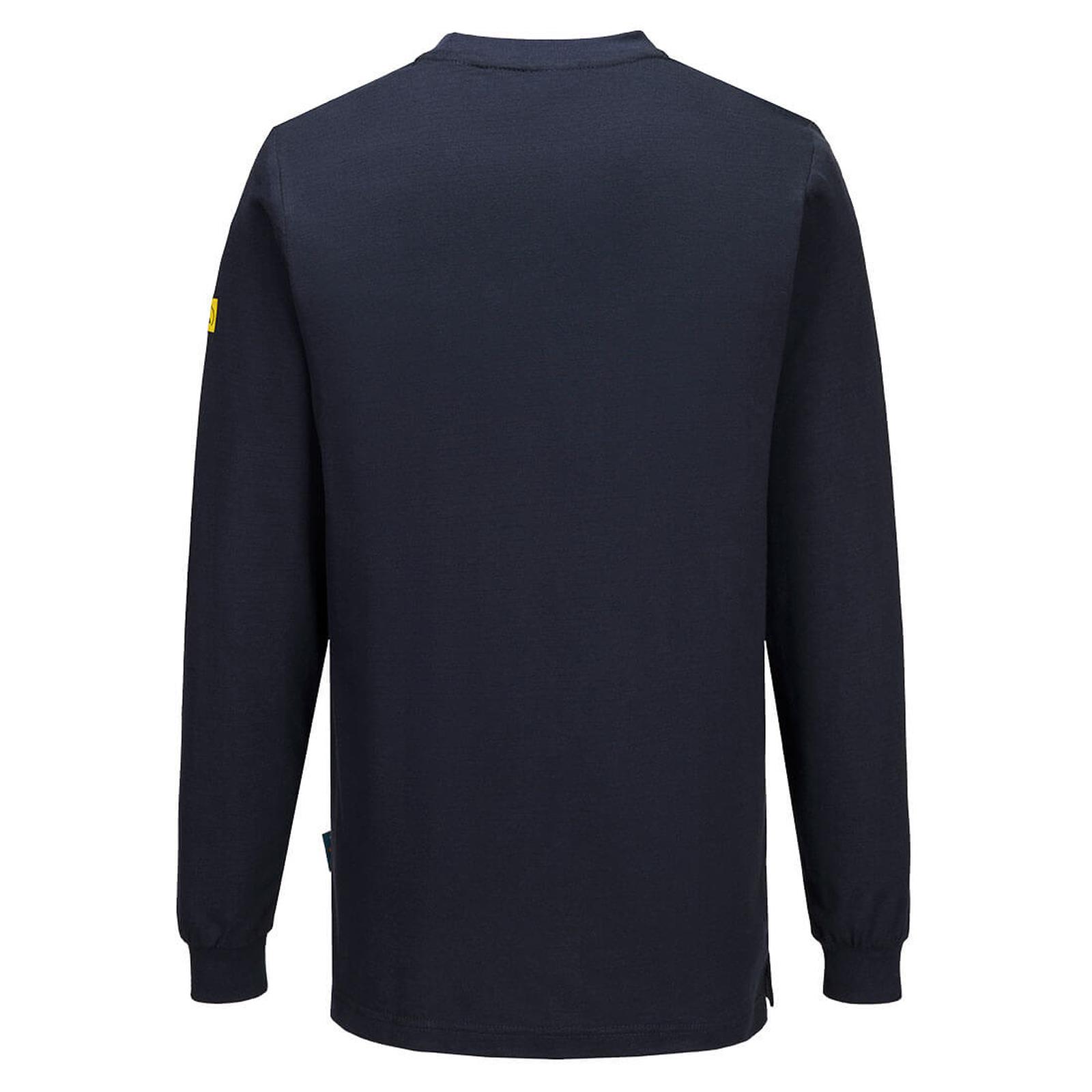 Portwest Werkkleding ESD-beschermende kleding T-Shirt AS22 antistatisch ESD lange mouw donker marineblauw(NV)