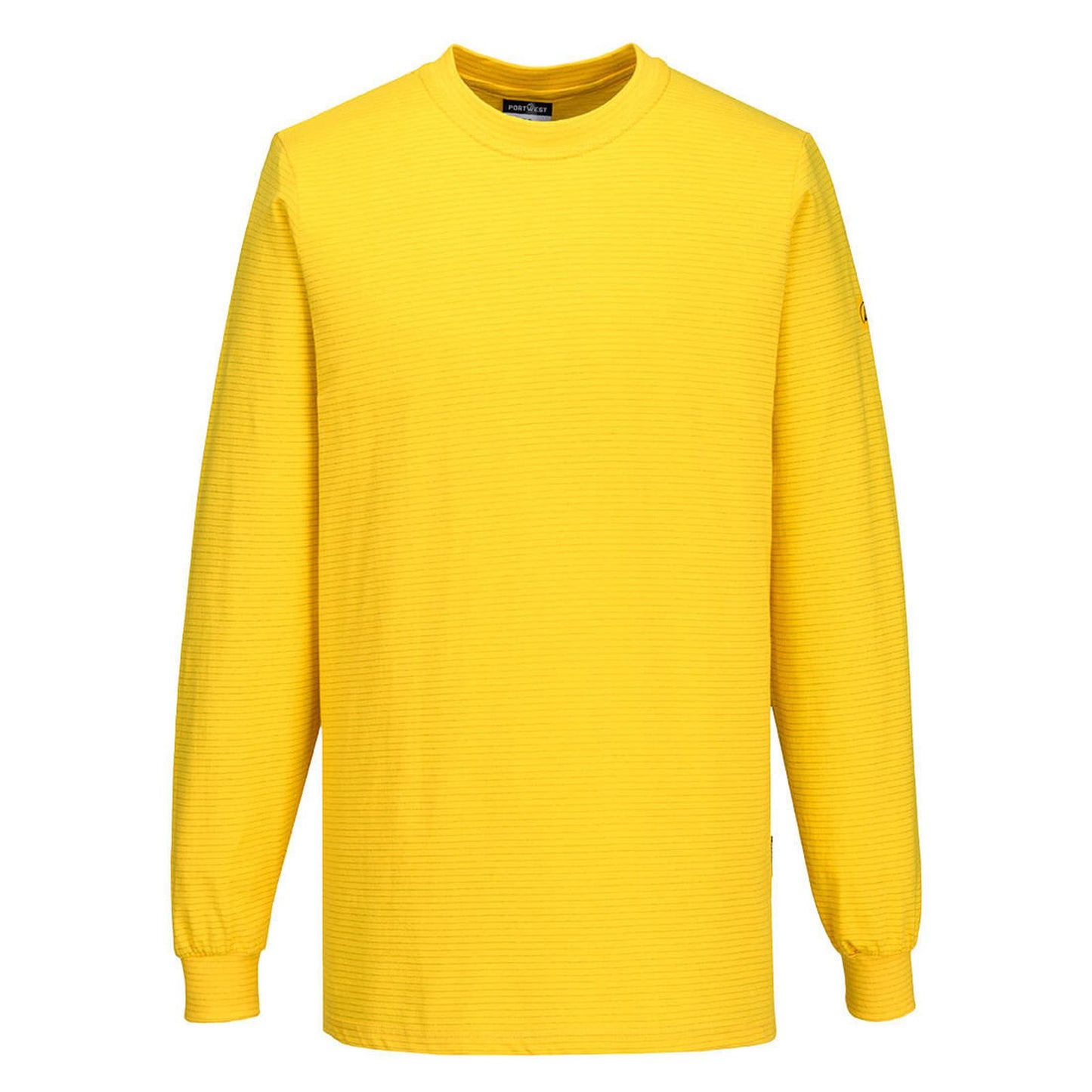 Portwest Werkkleding ESD-beschermende kleding T-Shirt AS22 antistatisch ESD lange mouw diep geel(YE)