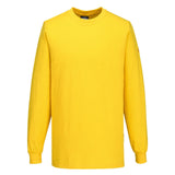 Portwest Werkkleding ESD-beschermende kleding T-Shirt AS22 antistatisch ESD lange mouw diep geel(YE)
