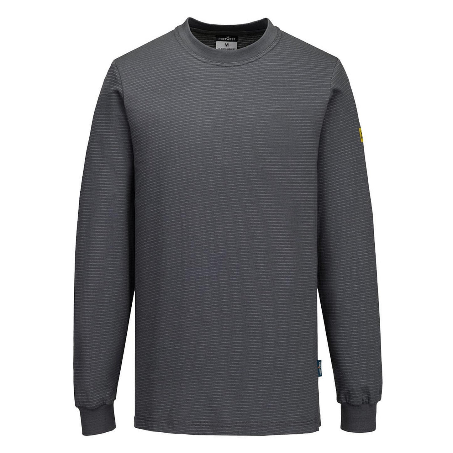 Portwest Werkkleding ESD-beschermende kleding T-Shirt AS22 antistatisch ESD lange mouw zoomgrijs(ZO)