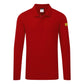 Portwest ESD Werkkleding Poloshirt AS23 lange mouw anti-statisch ESD Polo diep rood(DR)