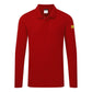 Portwest ESD Werkkleding Poloshirt AS23 lange mouw anti-statisch ESD Polo diep rood(DR)