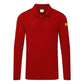 Portwest ESD Werkkleding Poloshirt AS23 lange mouw anti-statisch ESD Polo diep rood(DR)