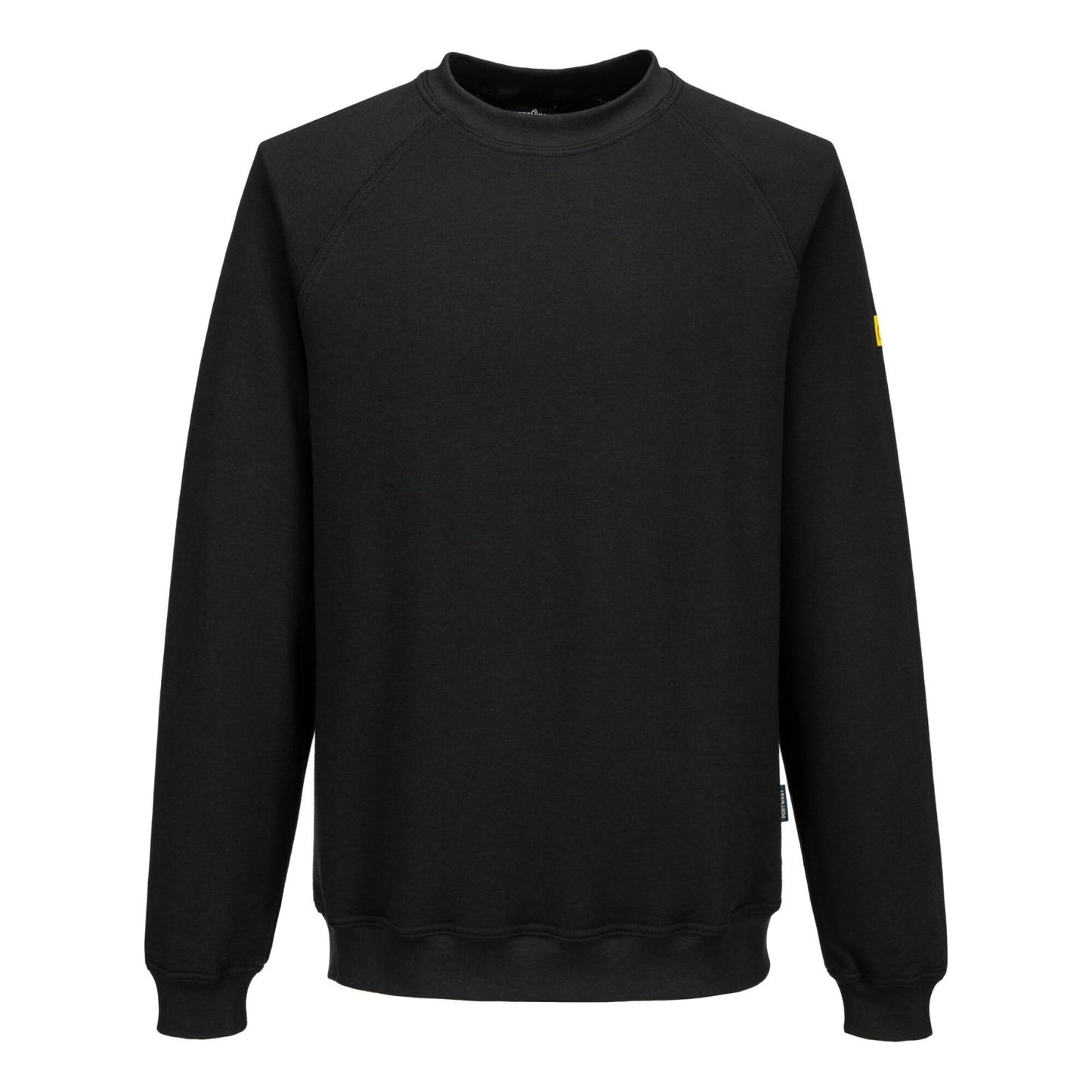 Portwest Werkkleding ESD-beschermende kleding Sweatshirt AS24 lange mouw antistatisch ESD zwart(BK)