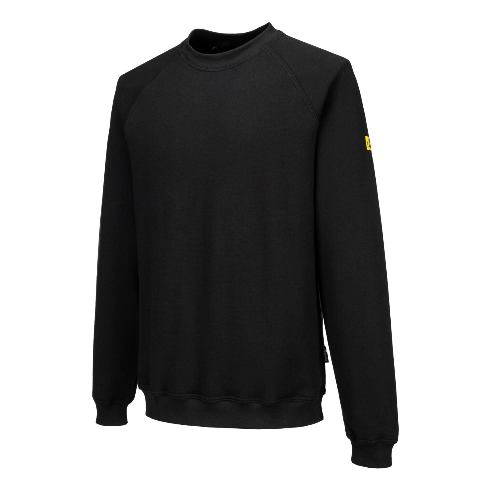 Portwest Werkkleding ESD-beschermende kleding Sweatshirt AS24 lange mouw antistatisch ESD zwart(BK)