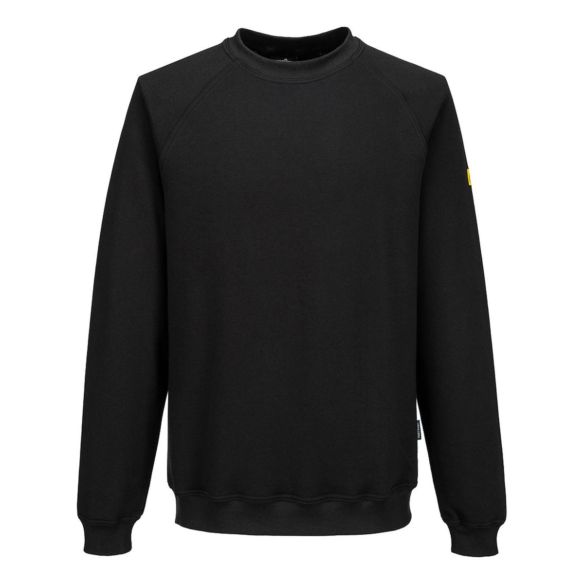 Portwest Werkkleding ESD-beschermende kleding Sweatshirt AS24 lange mouw antistatisch ESD zwart(BK)