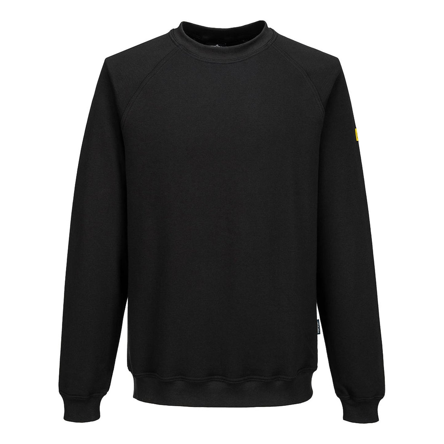 Portwest Werkkleding ESD-beschermende kleding Sweatshirt AS24 lange mouw antistatisch ESD zwart(BK)