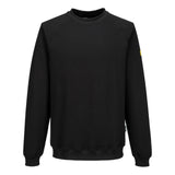 Portwest Werkkleding ESD-beschermende kleding Sweatshirt AS24 lange mouw antistatisch ESD zwart(BK)