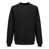 Portwest ESD Werkkleding ESD-beschermende kleding Sweatshirt AS24 lange mouw antistatisch ESD zwart(BK)