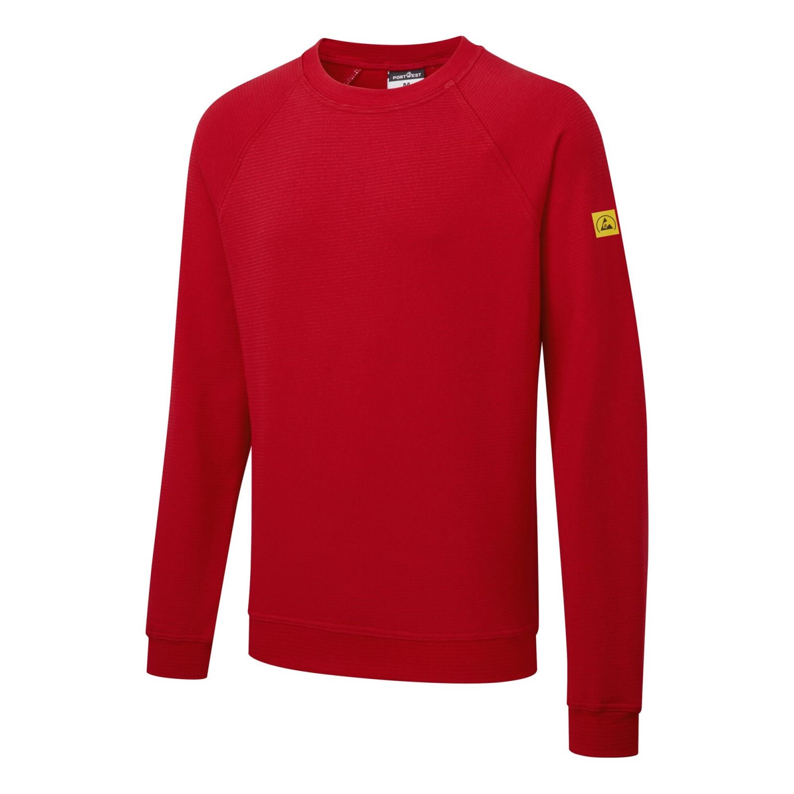 Portwest Werkkleding ESD-beschermende kleding Sweatshirt AS24 antistatisch ESD diep rood(DR)