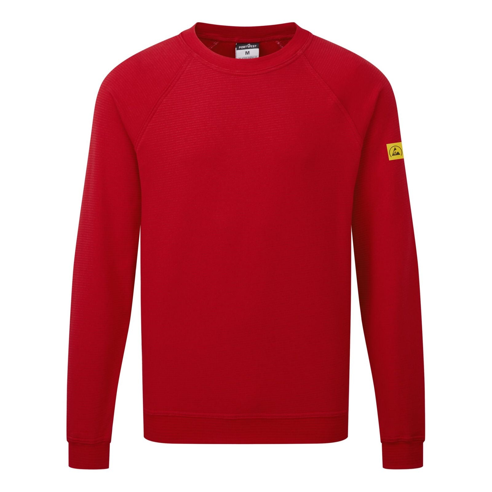 Portwest Werkkleding ESD-beschermende kleding Sweatshirt AS24 antistatisch ESD diep rood(DR)