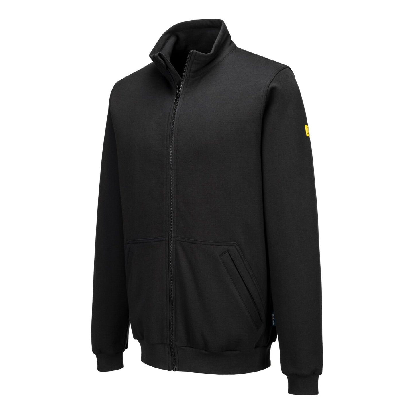 Portwest ESD Werkkleding Sweatshirt AS25 Anti-statisch ESD ritssluiting zwart(BK)