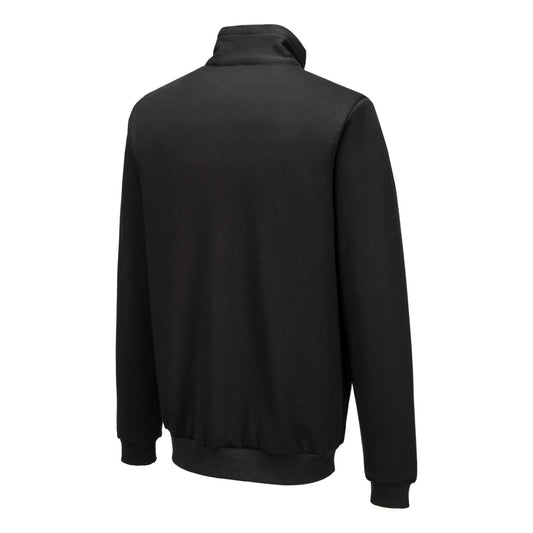 Portwest ESD Werkkleding Sweatshirt AS25 Anti-statisch ESD ritssluiting zwart(BK)