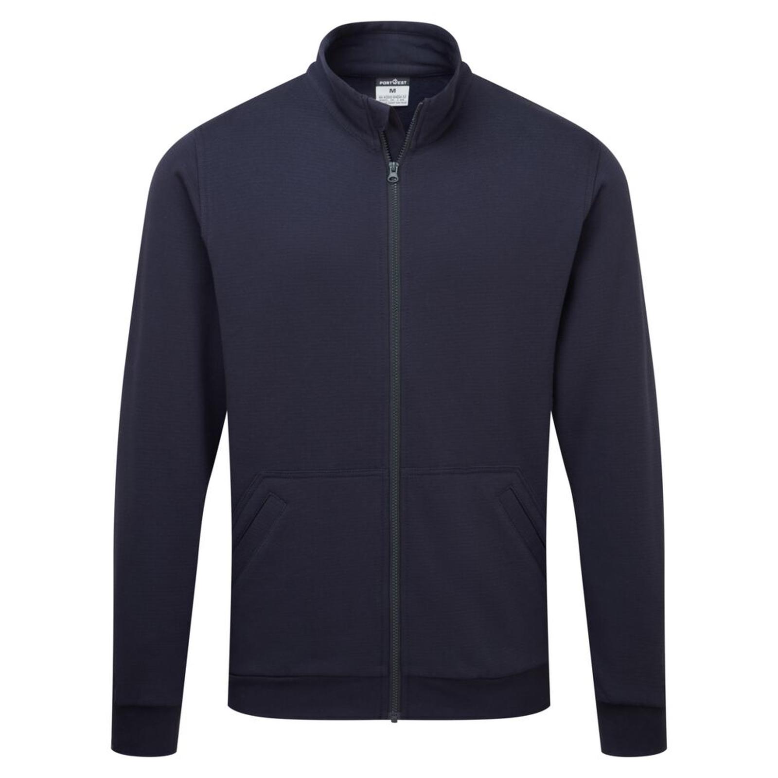 Portwest ESD Werkkleding Sweatshirt AS25 Anti-statisch ESD ritssluiting donker marineblauw(NV)