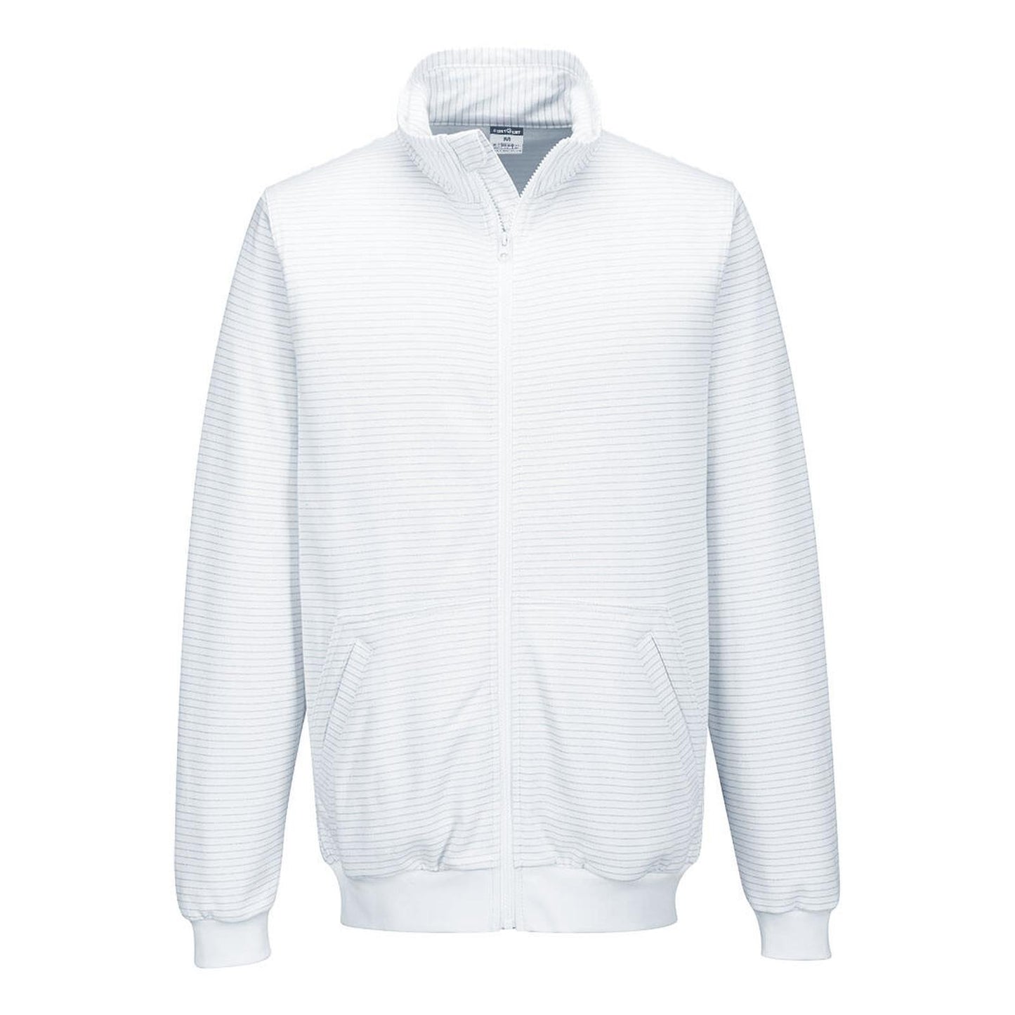 Portwest ESD Werkkleding Sweatshirt AS25 Anti-statisch ESD ritssluiting wit(WH)