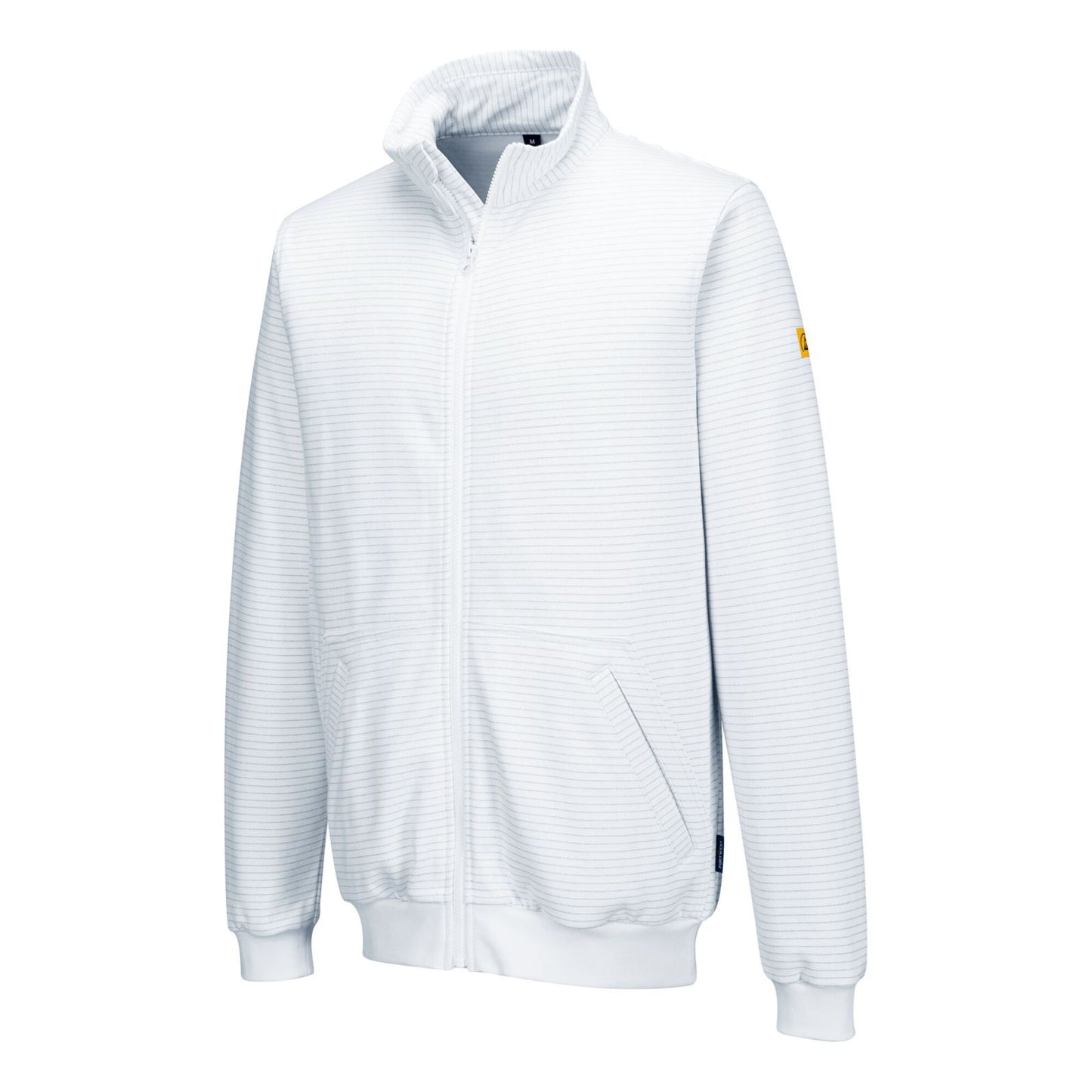 Portwest ESD Werkkleding Sweatshirt AS25 Anti-statisch ESD ritssluiting wit(WH)