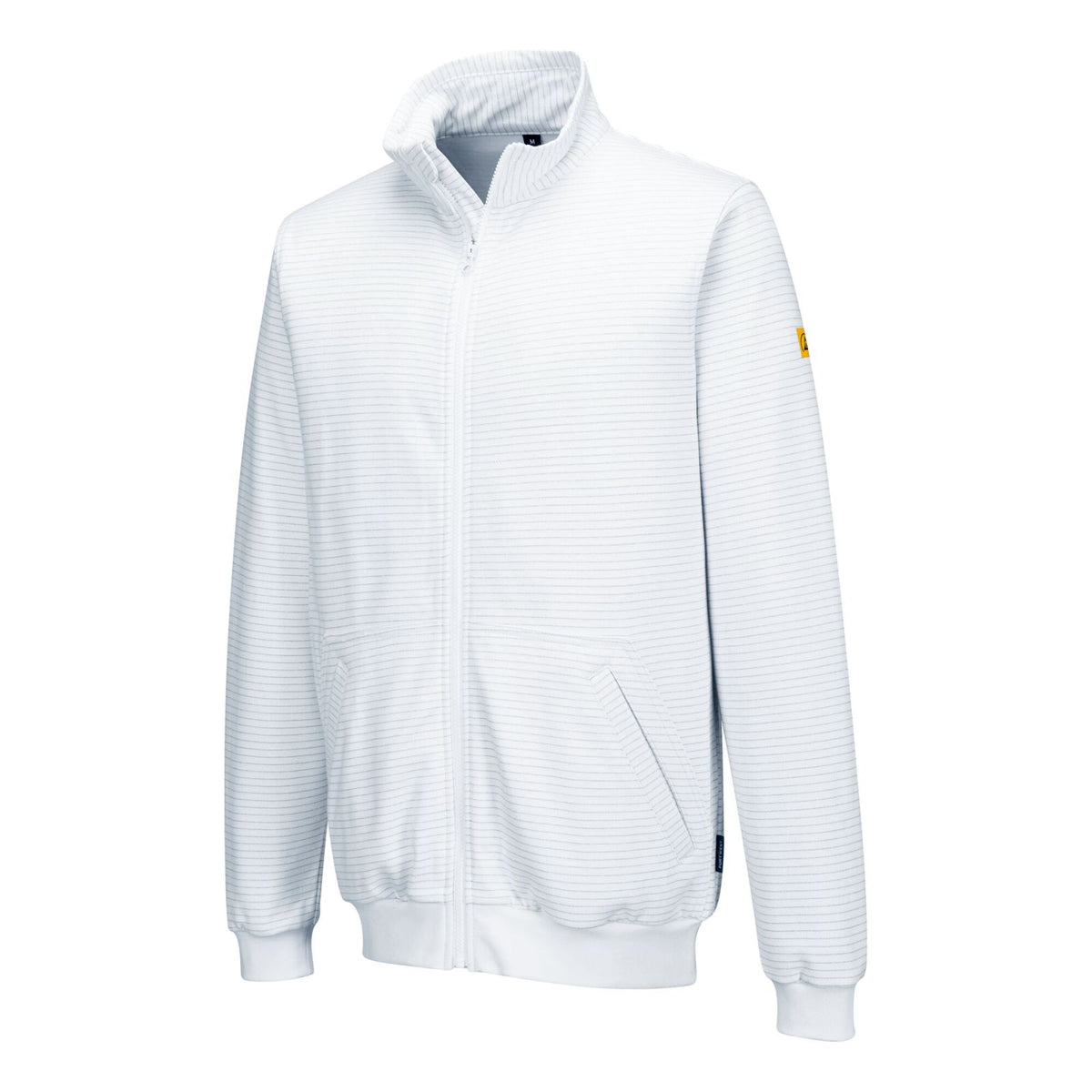 Portwest ESD Werkkleding Sweatshirt AS25 Anti-statisch ESD ritssluiting wit(WH)