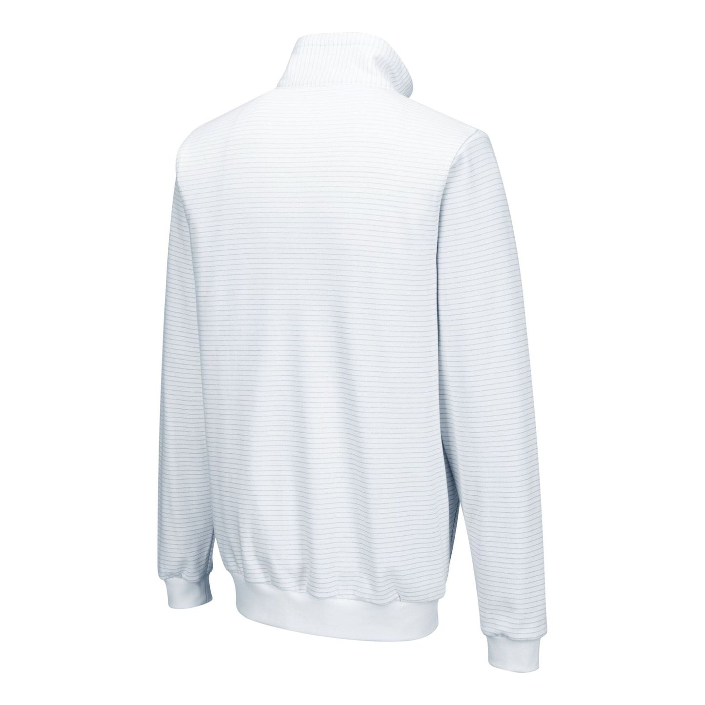 Portwest ESD Werkkleding Sweatshirt AS25 Anti-statisch ESD ritssluiting wit(WH)