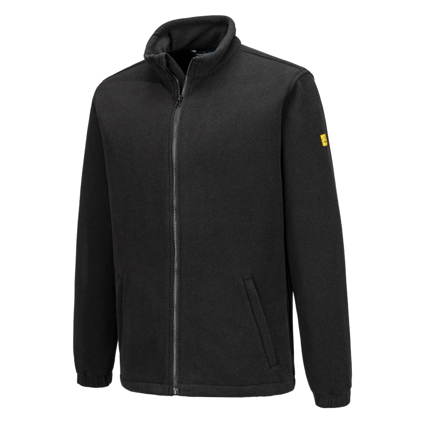 Portwest Werkkleding ESD-beschermende kleding vest AS26 antistatisch ESD fleece zwart(BK)