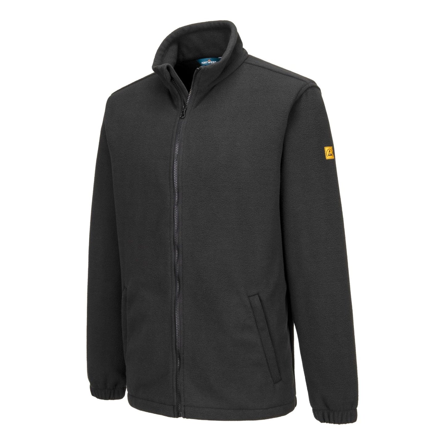 Portwest Werkkleding ESD-beschermende kleding vest AS26 antistatisch ESD fleece zwart(BK)