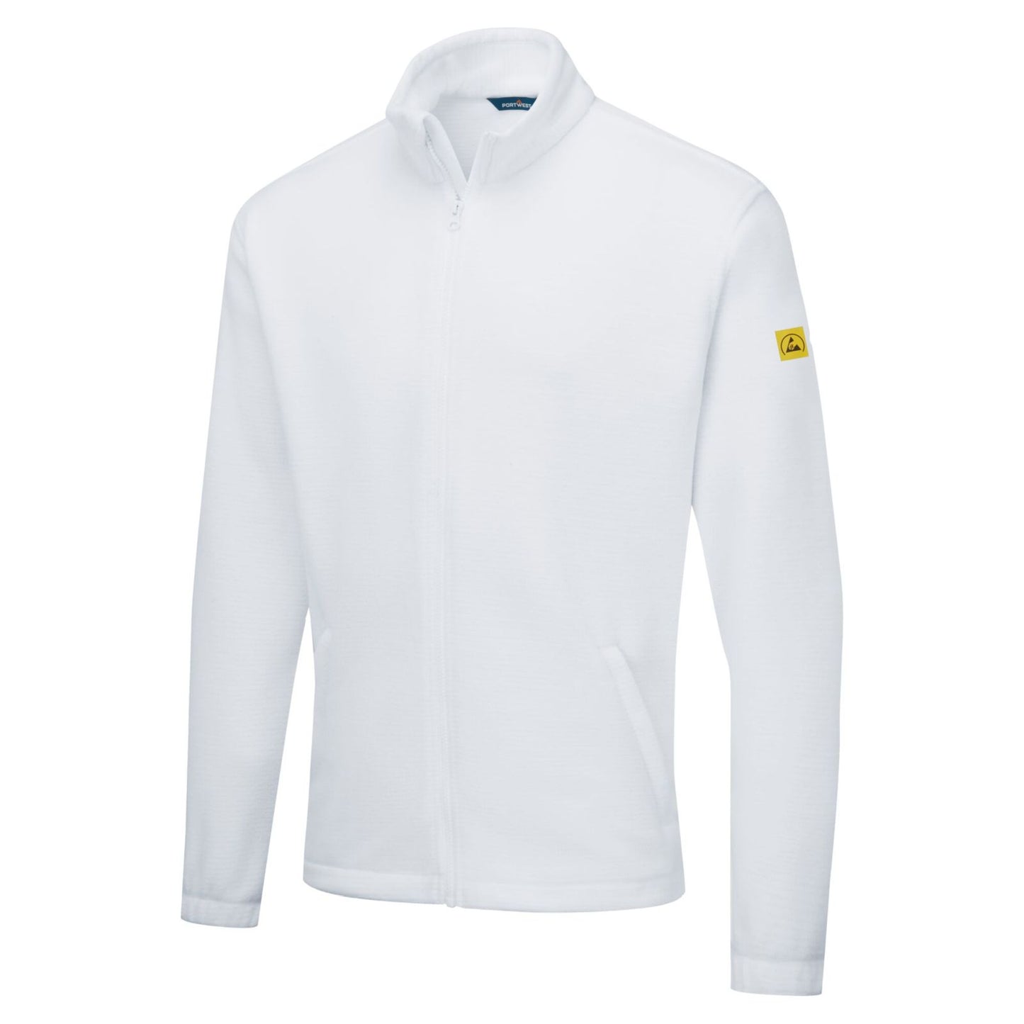 Portwest jas AS26 antistatisch ESD Fleece wit(WH)