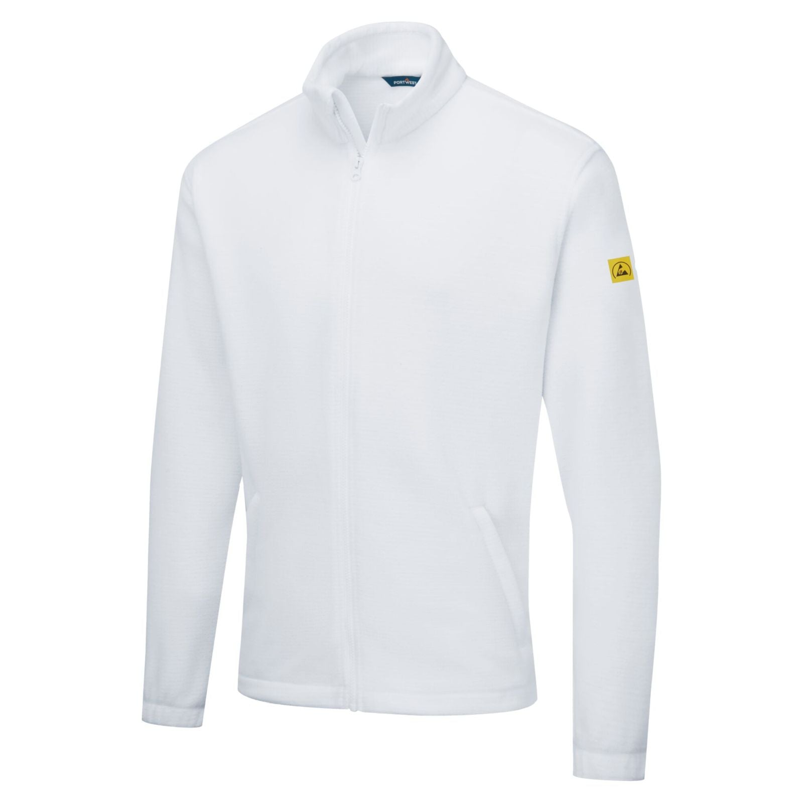 Portwest jas AS26 antistatisch ESD Fleece wit(WH)