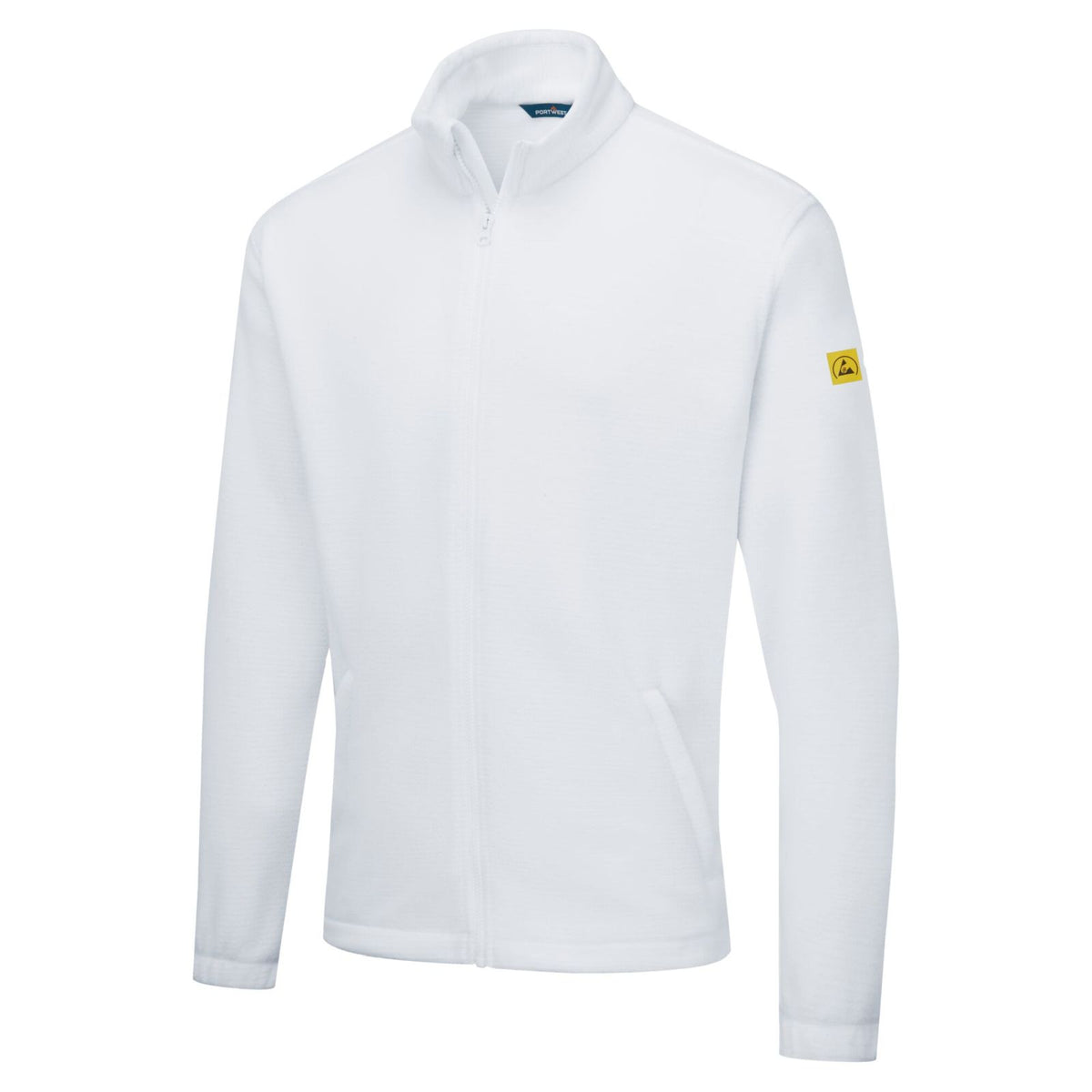 Portwest jas AS26 antistatisch ESD Fleece wit(WH)
