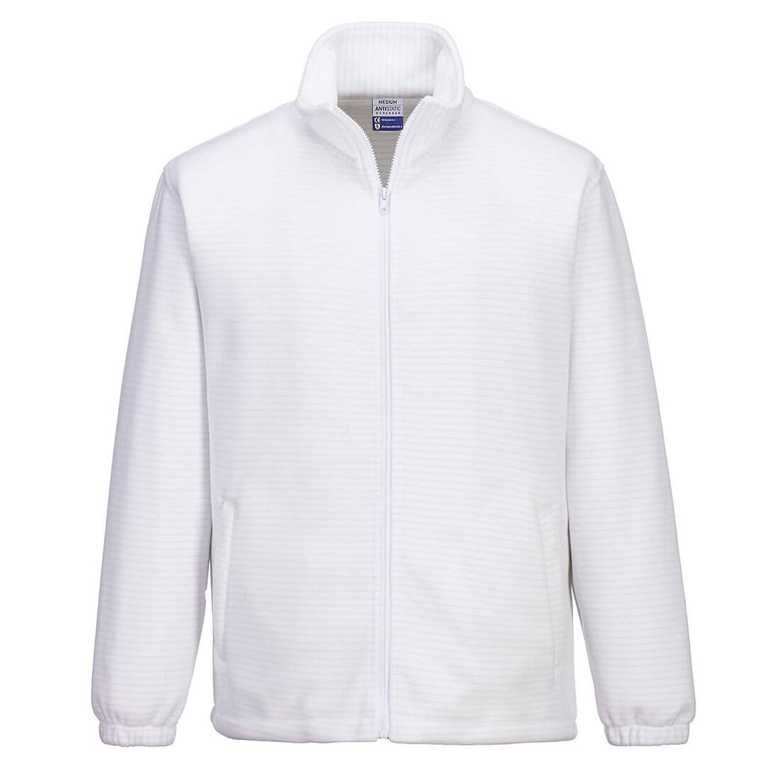 Portwest jas AS26 antistatisch ESD Fleece wit(WH)