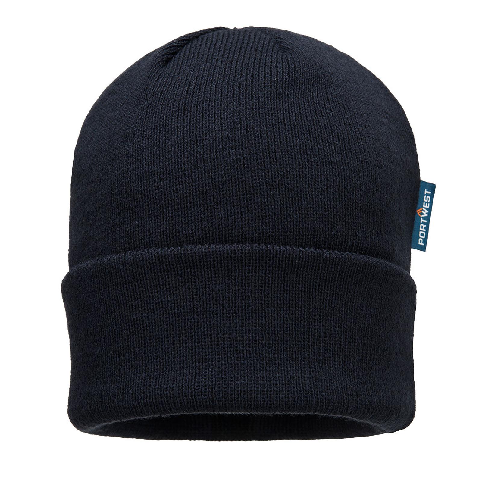 Portwest Accessoires Regenkleding Bescherming Tegen Alle Weersomstandigheden Muts B013 gebreid isolerend donker marineblauw(NV)