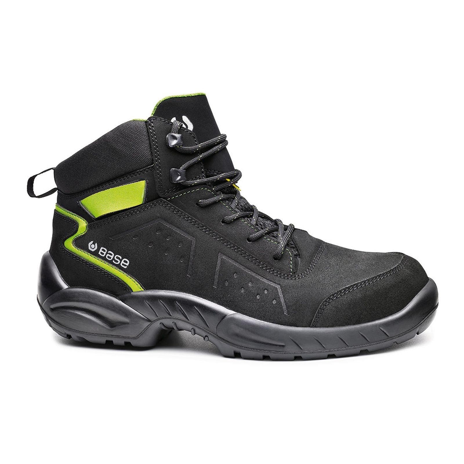 Base Smart Schoenen B0177E Chester Top Esd zwart-groen(BGN)