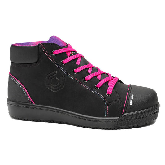 Base Miss Base schoenen B0241B Margot Top S3 SRC dames zwart-fuchsia roze(BF)