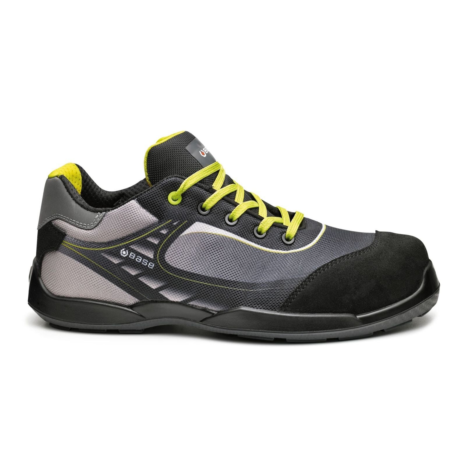 Base Record Schoenen B0676 Tennis zwart-geel(BK)