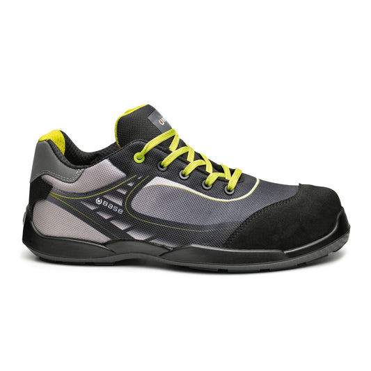 Base Record Schoenen B0676 Tennis zwart-geel(BK)