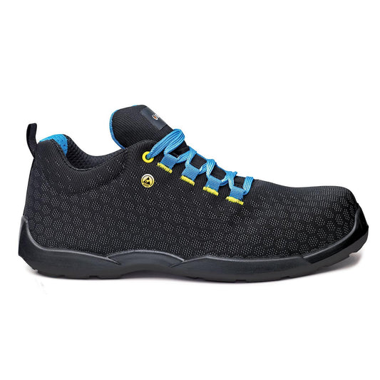 Base Record Schoenen B0677E Marathon Esd zwart-blauw(BK)