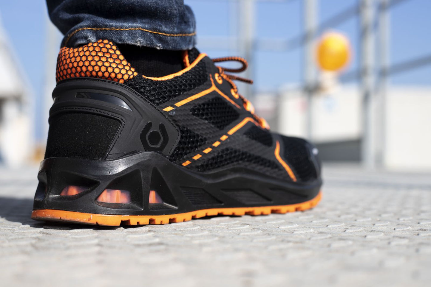 Base Kaptiv Schoenen B1004 K-Step zwart-oranje(BK)