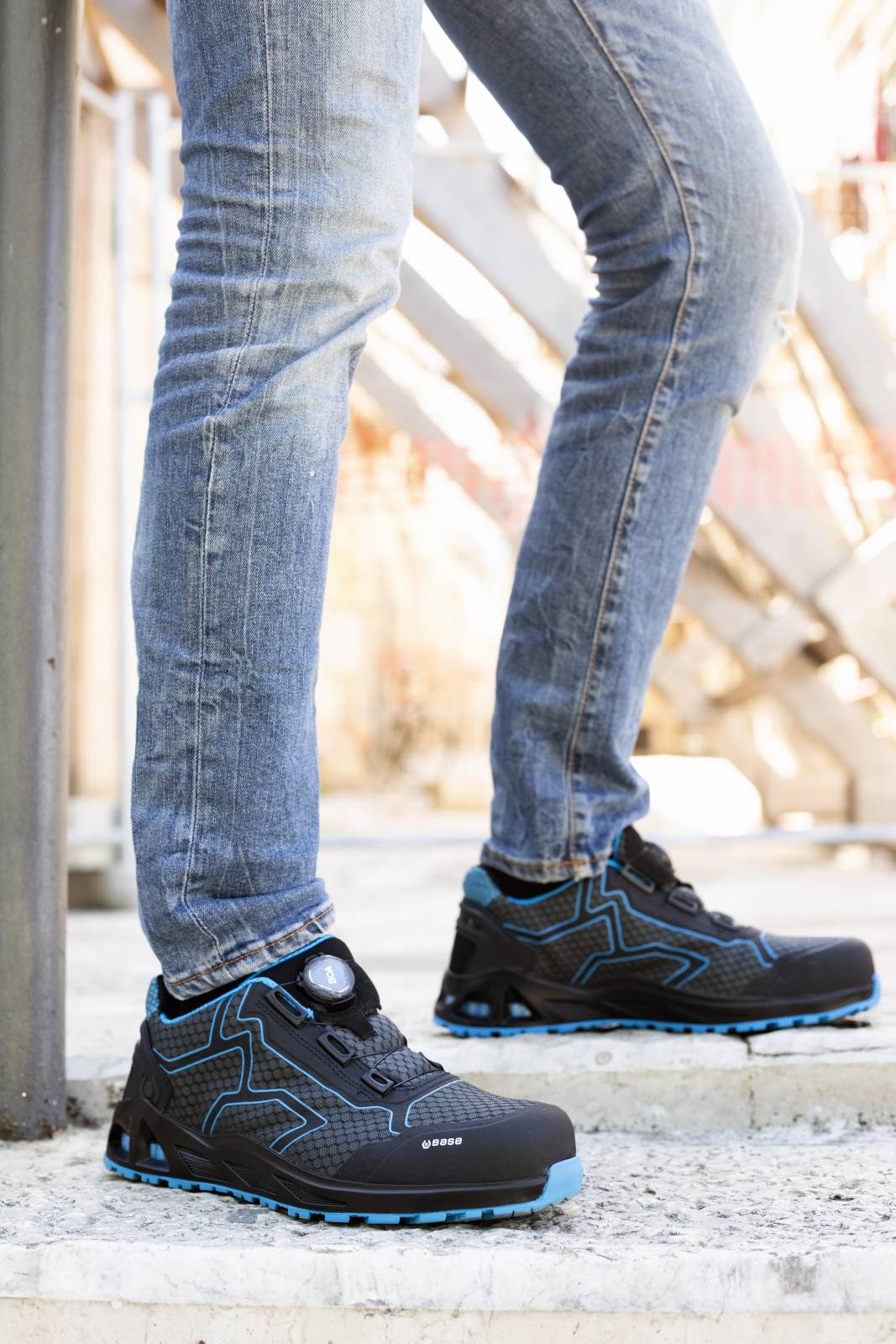 Base Kaptiv Schoenen B1005 K-Trek zwart-blauw(BK)