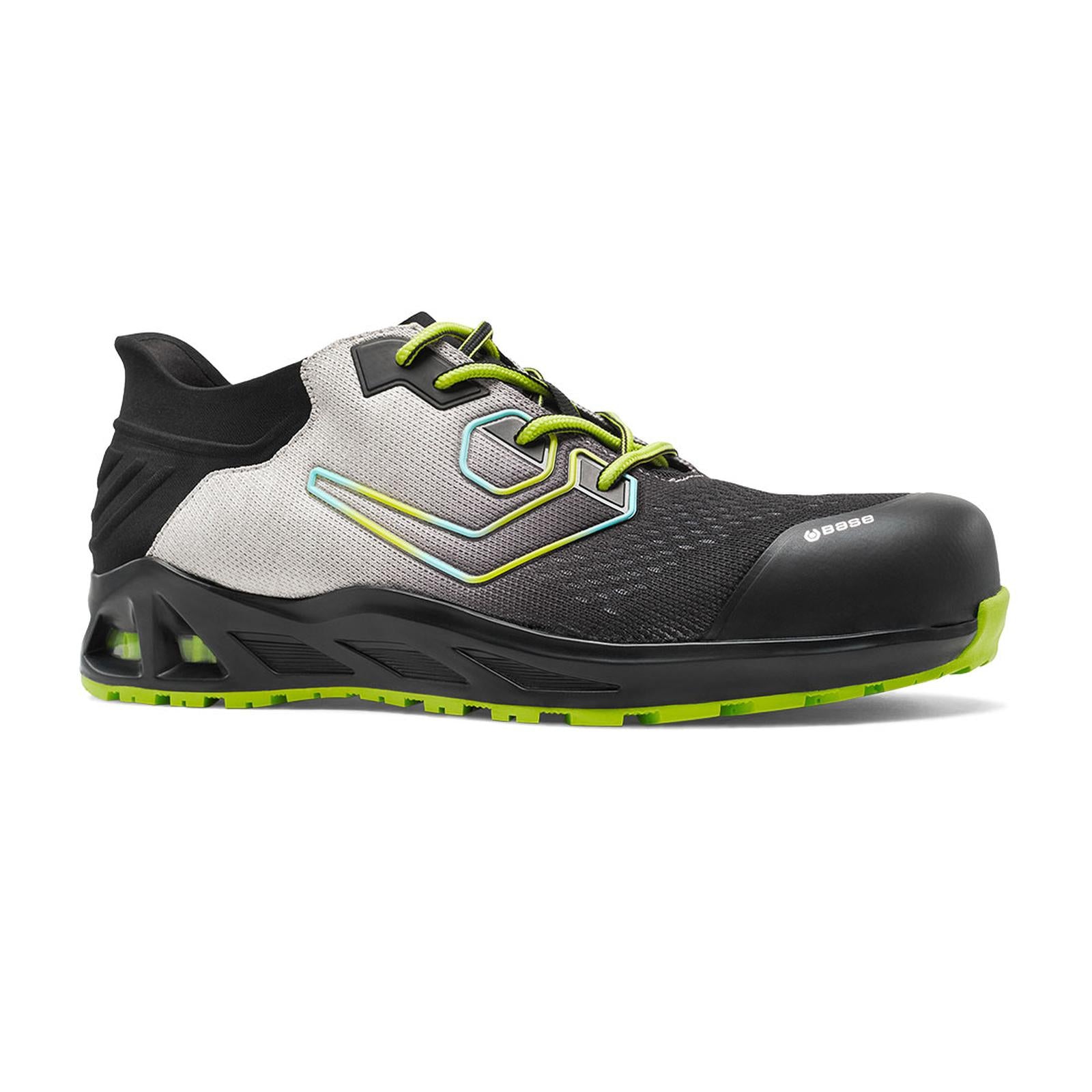 Base Kaptiv Veiligheidsschoenen B1045B K-Spin S1PS ESD HRO SC FO SR zwart-wit(BK)
