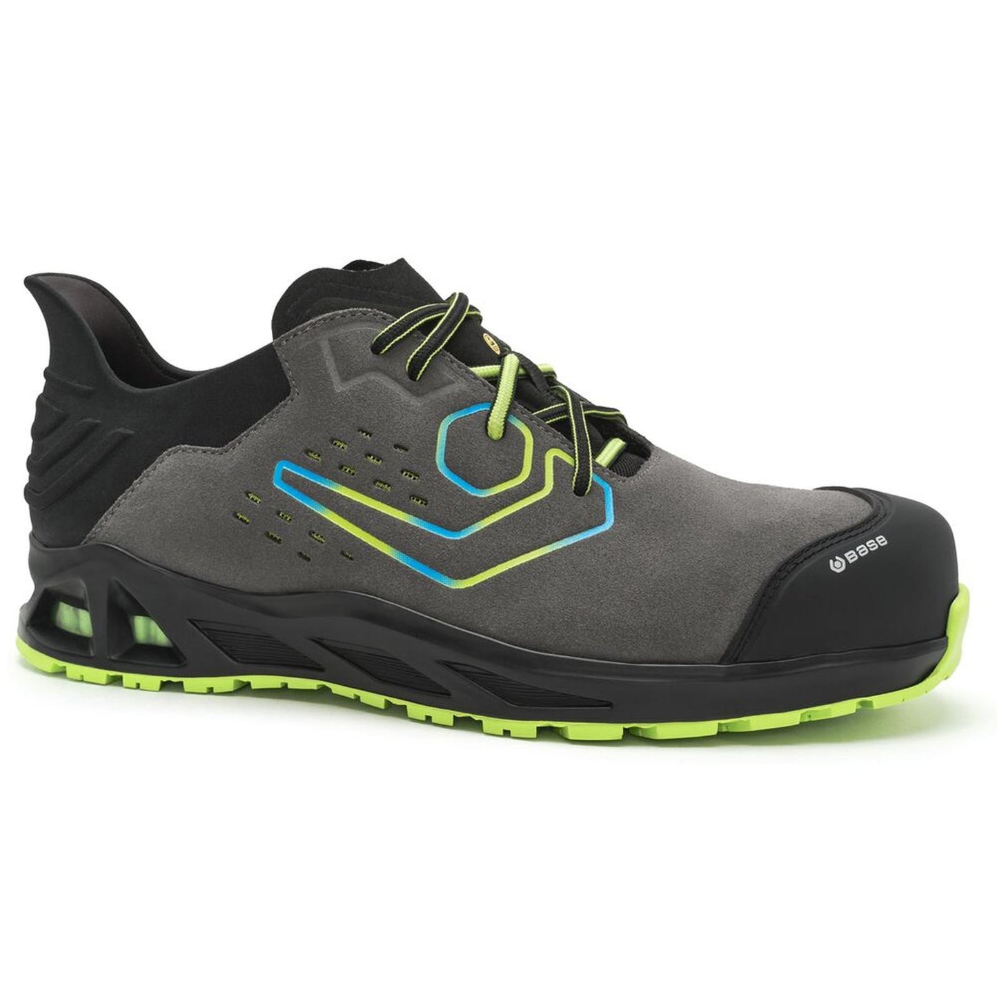 Base Kaptiv Veiligheidsschoenen B1049B K-Twirl S1PS ESD HRO CI FO SR grijs-groen(GG)