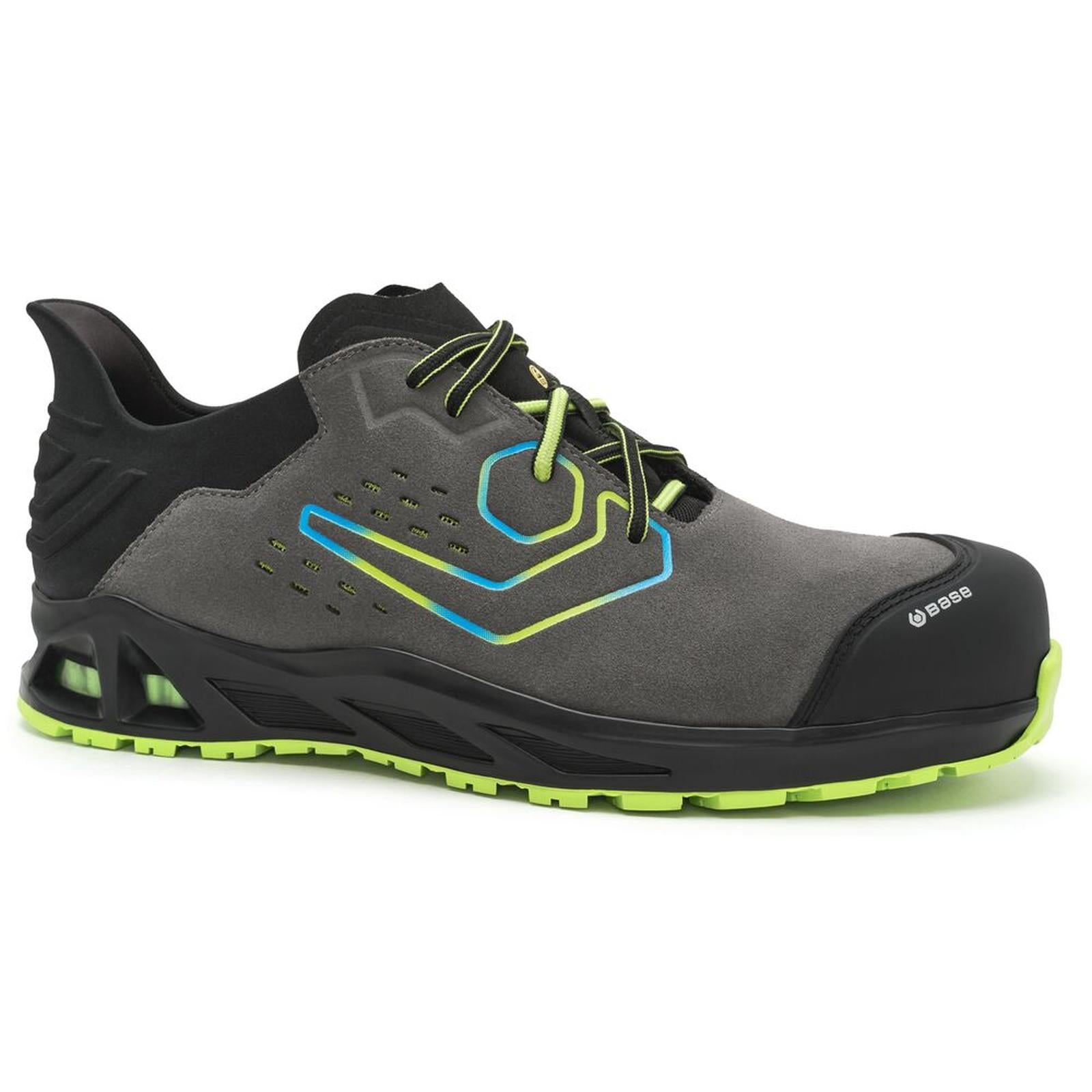 Base Kaptiv Veiligheidsschoenen B1049B K-Twirl S1PS ESD HRO CI FO SR grijs-groen(GG)
