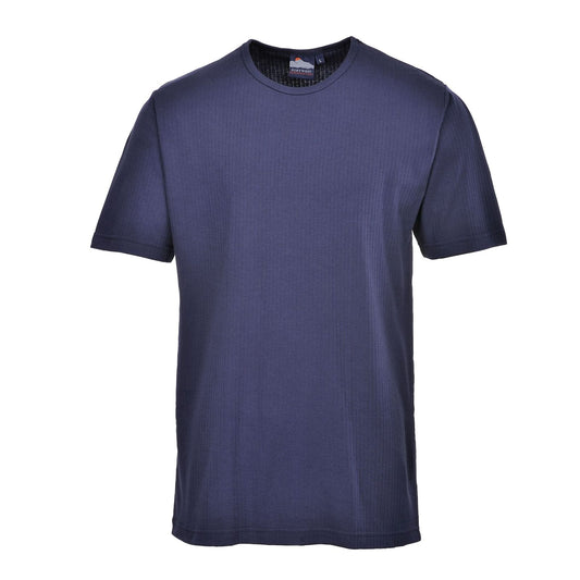 Portwest Basislaag Alle Weersomstandigheden T-Shirt B120 thermisch korte mouw marineblauw(NA)