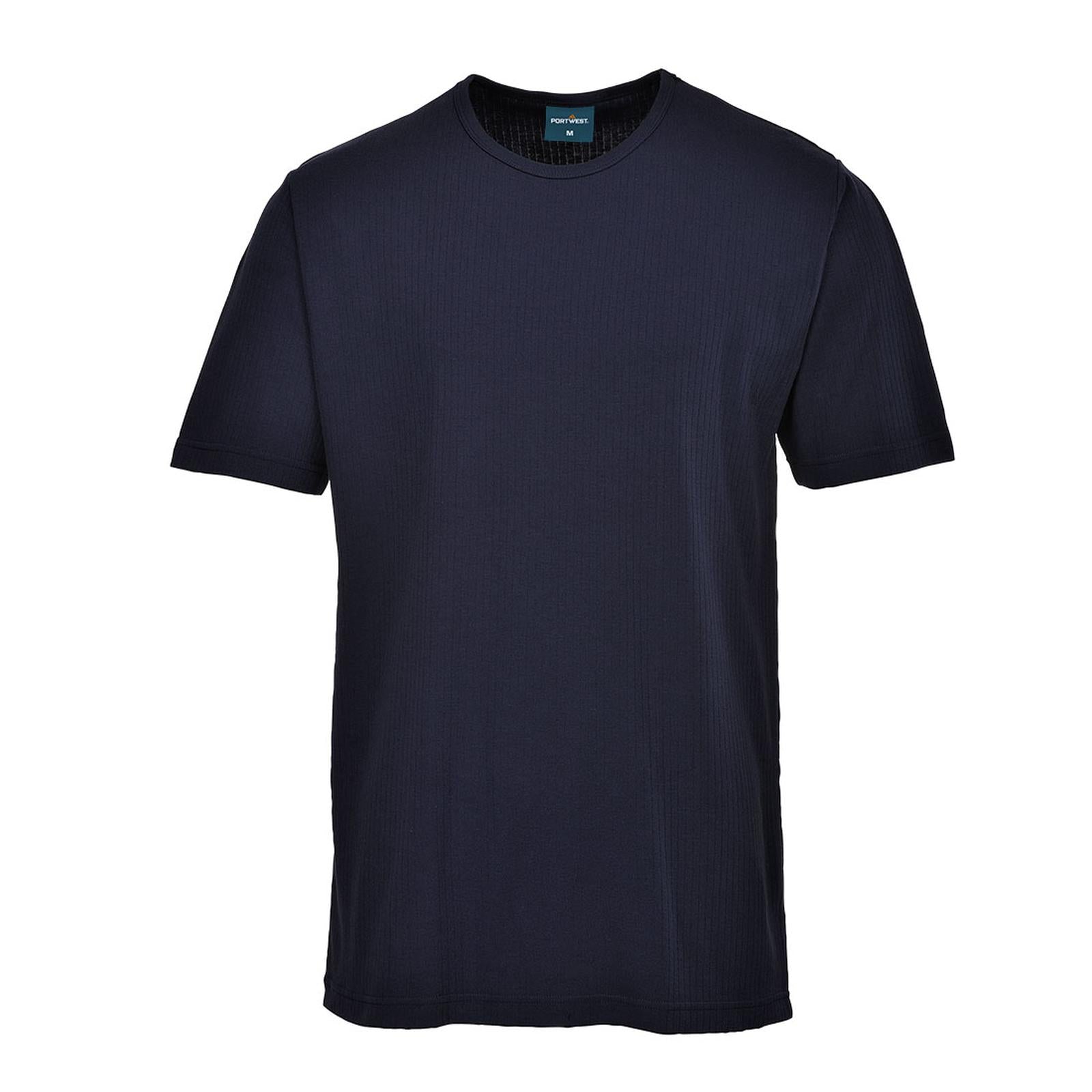Portwest Basislaag Bescherming Tegen Alle Weersomstandigheden T-Shirt B120 thermisch korte mouw donker marineblauw(NV)
