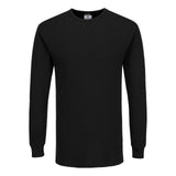 Portwest Basislaag Bescherming Tegen Alle Weersomstandigheden T-Shirt B123 Thermisch Lange Mouw zwart(BK)