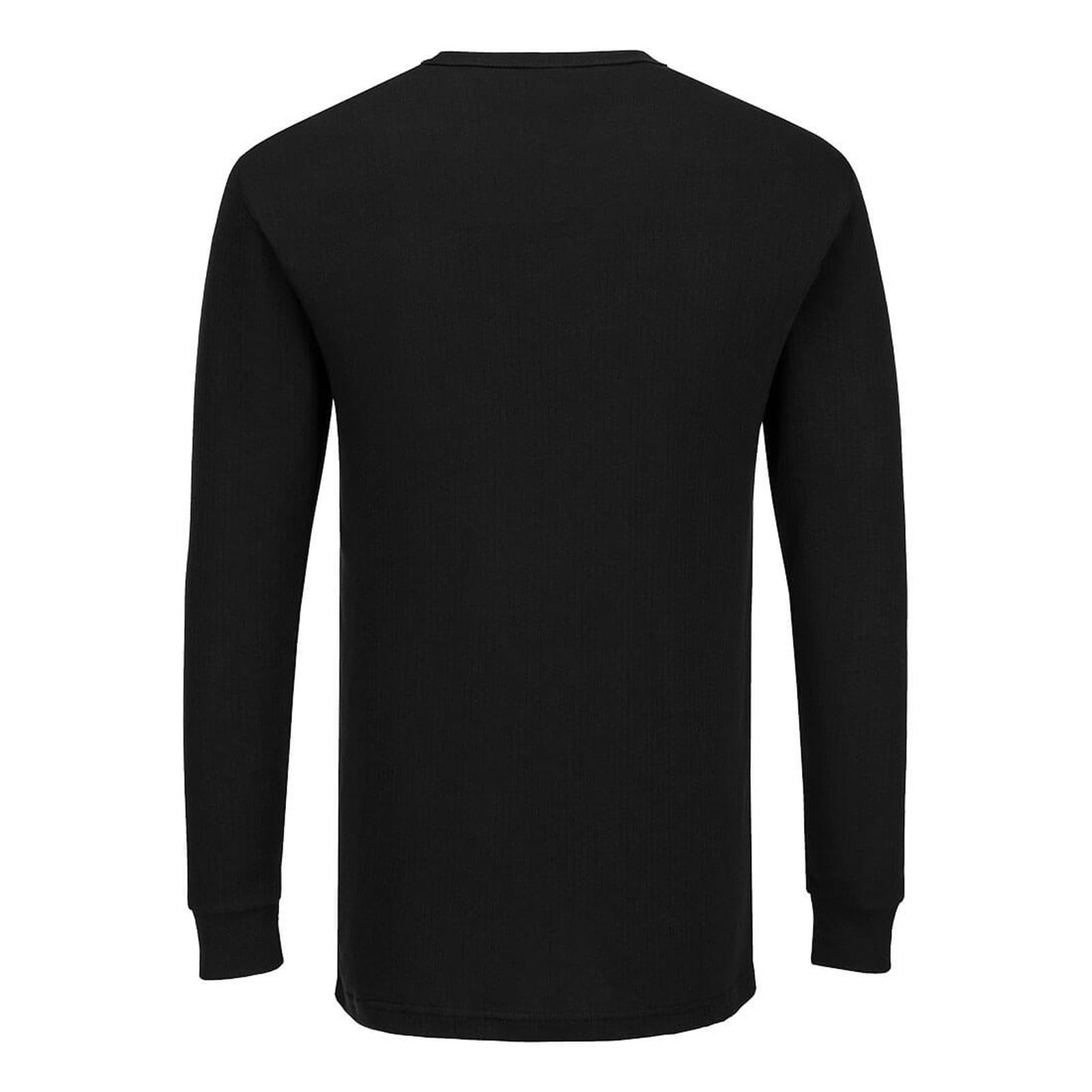 Portwest Basislaag Bescherming Tegen Alle Weersomstandigheden T-Shirt B123 Thermisch Lange Mouw zwart(BK)