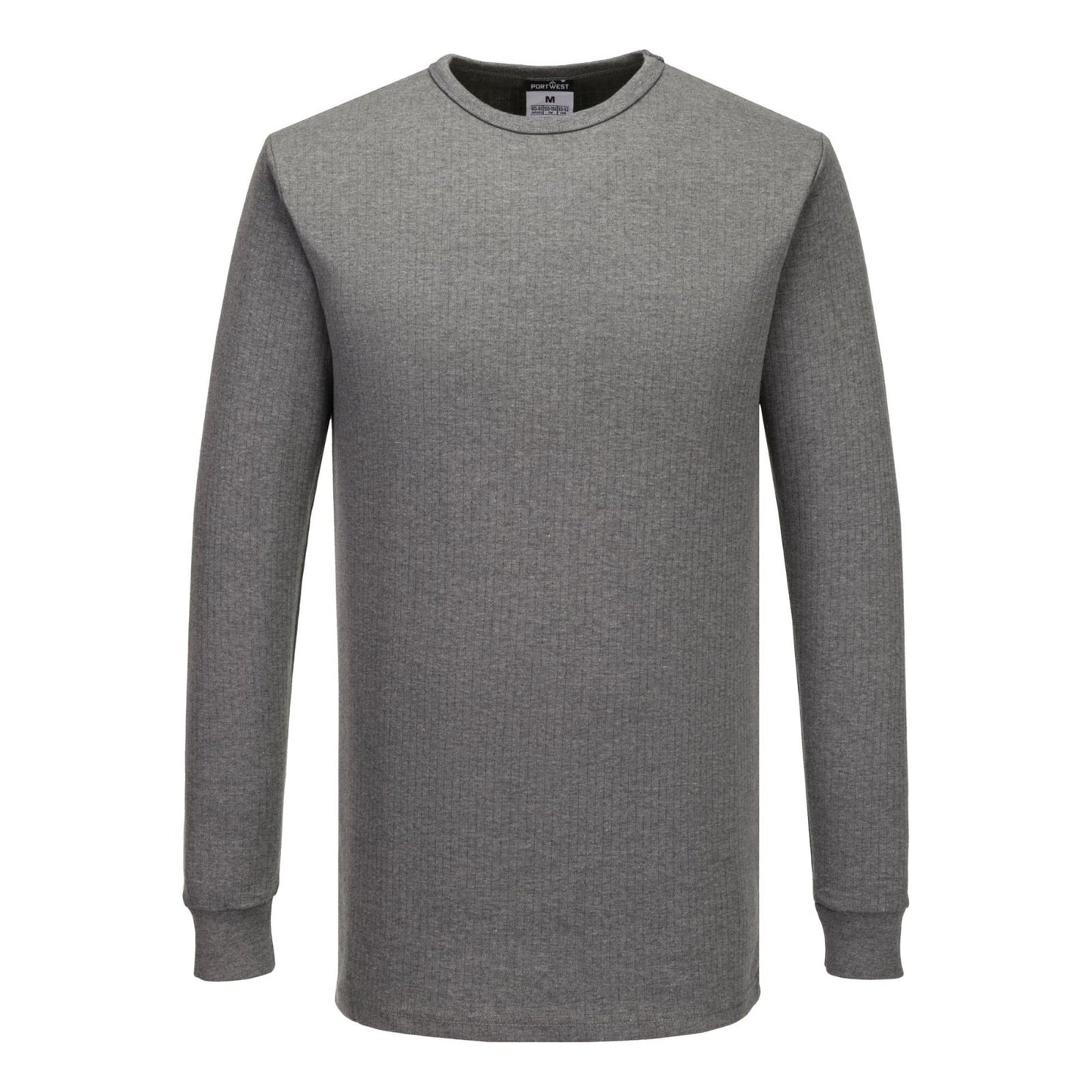Portwest Basislaag Alle Weersomstandigheden T-Shirt B123 Thermisch Lange Mouw grijs(GR)