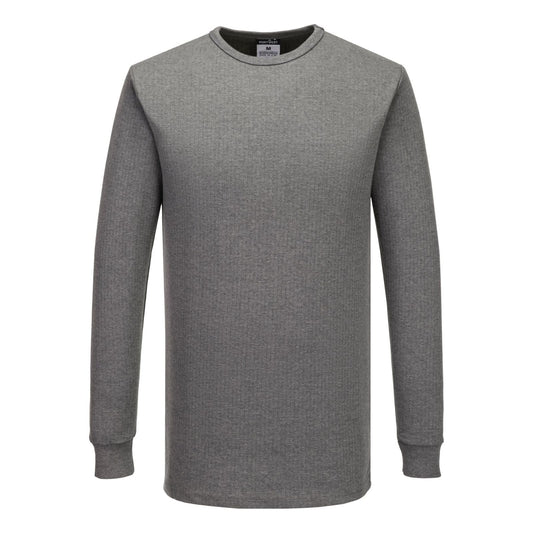 Portwest Basislaag Alle Weersomstandigheden T-Shirt B123 Thermisch Lange Mouw grijs(GR)