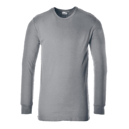 Portwest Basislaag Bescherming Tegen Alle Weersomstandigheden T-Shirt B123 Thermisch Lange Mouw grijs(GR)