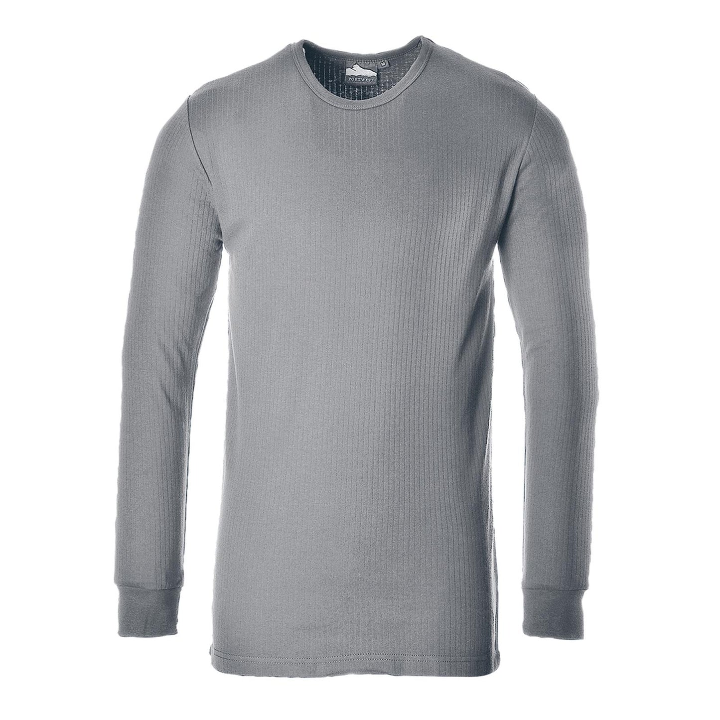 Portwest Basislaag Bescherming Tegen Alle Weersomstandigheden T-Shirt B123 Thermisch Lange Mouw grijs(GR)