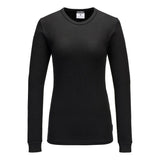 Portwest Basislaag Ondershirt B126 thermisch dames zwart(BK)